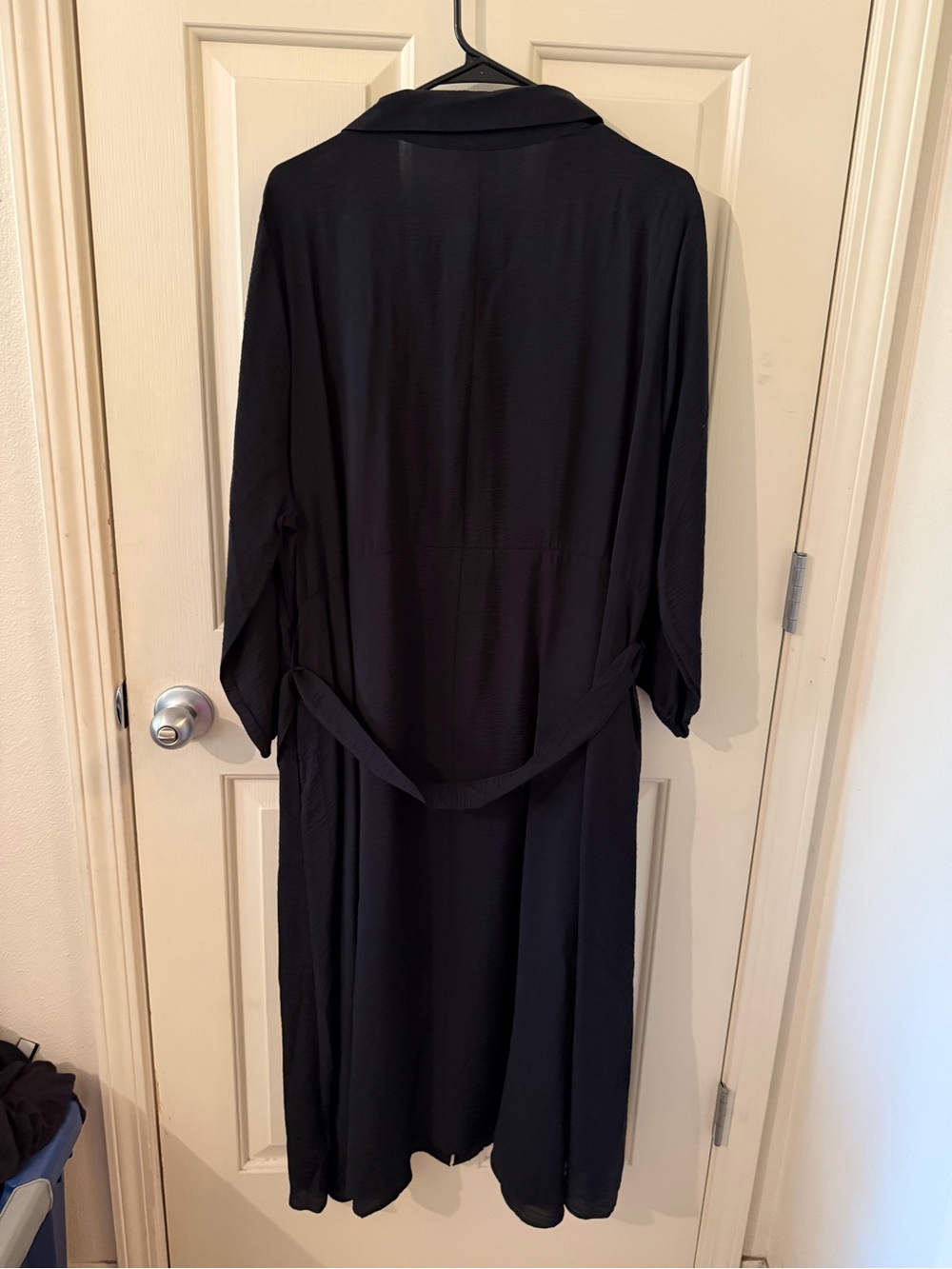 torrid Deep Black Midi Shirt Dress - Picture 4 of 4